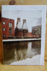 PHS Large Christmas Card: Bottle Ovens at Twyfords front